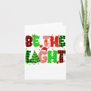 Be The Light Christian Christmas Pjs Xmas Men Wome Card