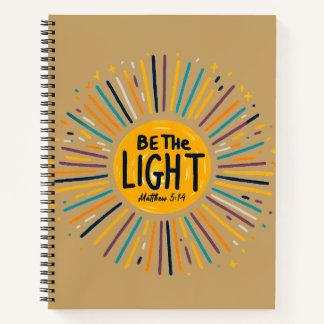 Be The Light Christian | Matthew 5:14 Inspiration Notebook