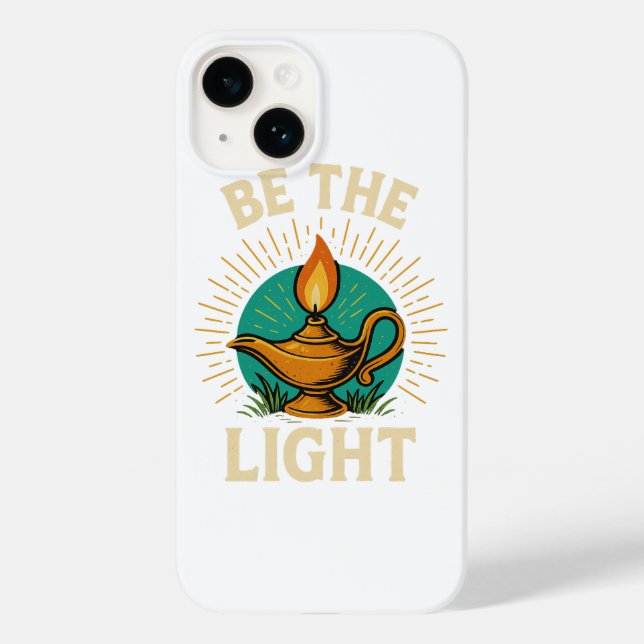 Be the Light - Inspirational T-Shirt Design Case-Mate iPhone Case (Back)
