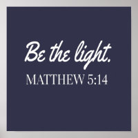 Be The Light Mathew 5:14 Bible Verse