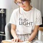 Be the Light | Matthew 5:14 Bible Verse Christian Tri-Blend Shirt<br><div class="desc">Simple,  stylish christian scripture quote art t-shirt with bible verse "Be the Light - Matthew 5:14" in modern minimalist typography in off black. This trendy,  modern faith design is the perfect gift and fashion statement. | #christian #religion #scripture #faith #bible #jesus #bethelight</div>