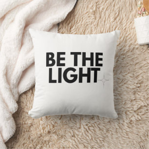 Be the Light - Matthew 5:14 Christian Aesthetic Sh Throw Pillow