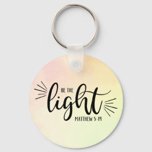 Be the Light Matthew 5:14 Keychain