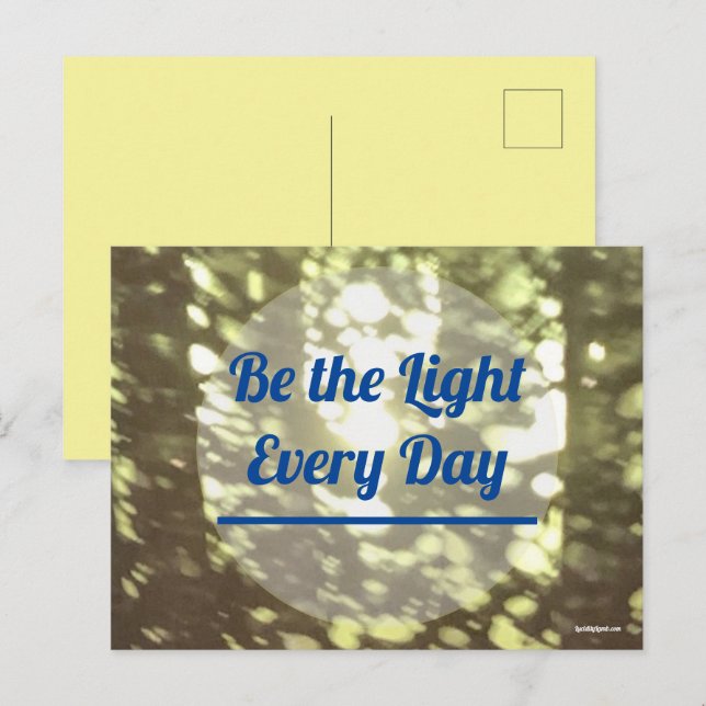 Be the Light Postcard (Front/Back)
