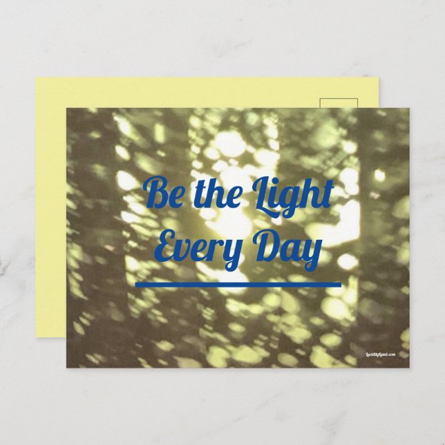 Be the Light Postcard (Front/Back)