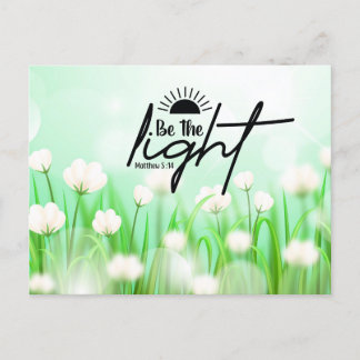 Be the light postcard