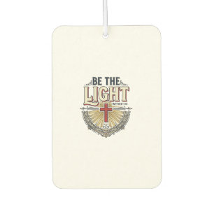 Be The Light Vintage Christian Shirt Design_1 Air Freshener