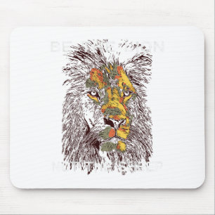 Be The Lion Not The Sheep Motivational  Mouse Pad
