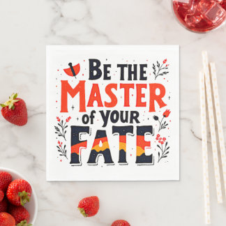 Be the Master of Your Fate Napkin