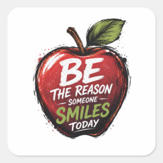Be the Reason of Someone's Smile Today Square Sticker