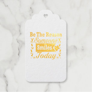 Be The Reason Someone Smiles Today Gift Box Tags