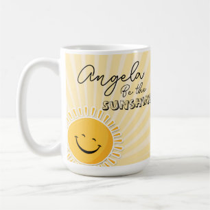 Be The Sunshine Personalised mental health Coffee Mug