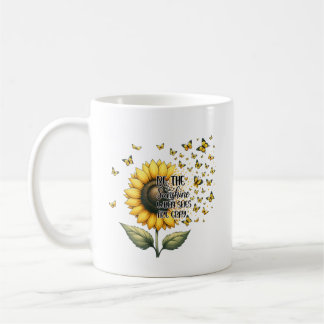 Be the Sunshine Sunflower Personalized Coffee Mug