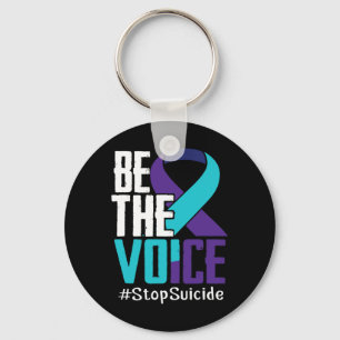Be The Voice Stop Suicide Awareness Mental Health Keychain