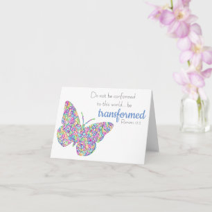 "...Be Transformed" Butterfly Notecard