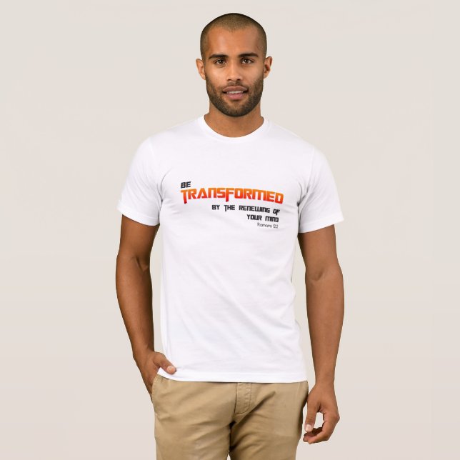 Be Transformed Yellow Red Text T-Shirt (Front Full)