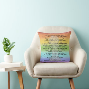 Be Transparent Throw Pillow