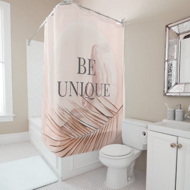 BE UNIQUE-Luxury Rose Gold Trendy Typography (In Situ)