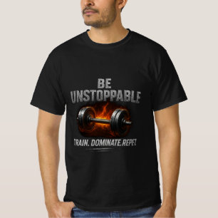 Be Unstoppable Bodybuilding Mindset Alpha Muscle T-Shirt