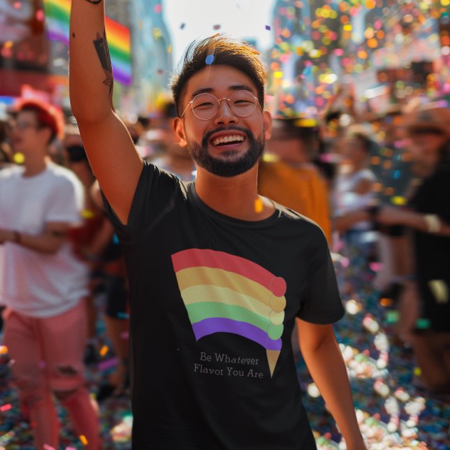 Be Whatever Flavour Rainbow Cone Personalized T-Shirt (Creator Uploaded)