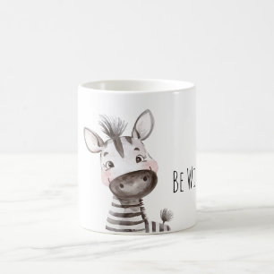 Be Wild Happy Zebra Coffee Mug