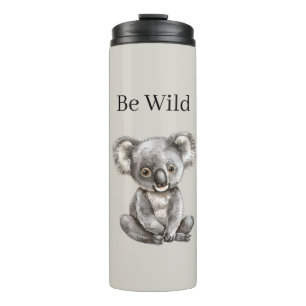 Be Wild Koala Bear Safari Animals  Thermal Tumbler