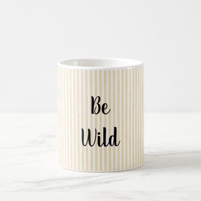 Be Wild Yellow Stripes Magic Mug (Center)