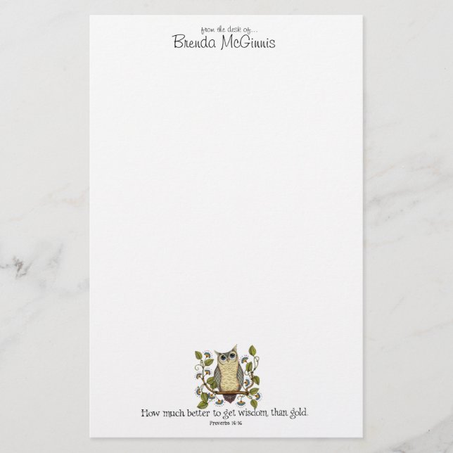 Be Wise - Stationery (Front)