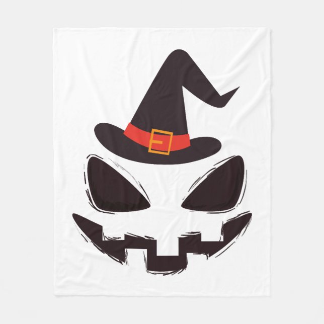 be witch halloween shirt for halloween fleece blanket (Front)