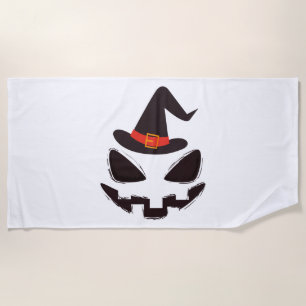 Be witch in Halloween shirt for Halloween  Beach Towel