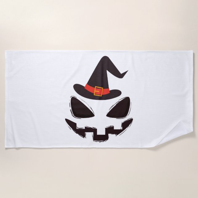 Be witch in Halloween shirt for Halloween  Beach Towel (Front)