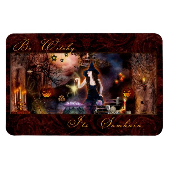 Be Witchy C'est Samhain Witch Magnet (Horizontal)