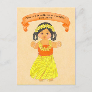 Be With Me in Paradise~Scripture~Print Postcard