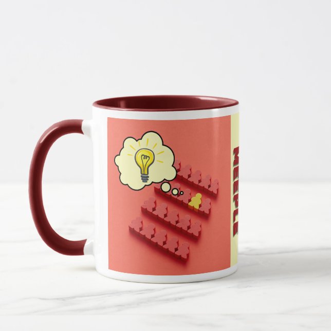 Be Yellow Meeple Game Designer Coffee Mug (Gauche)