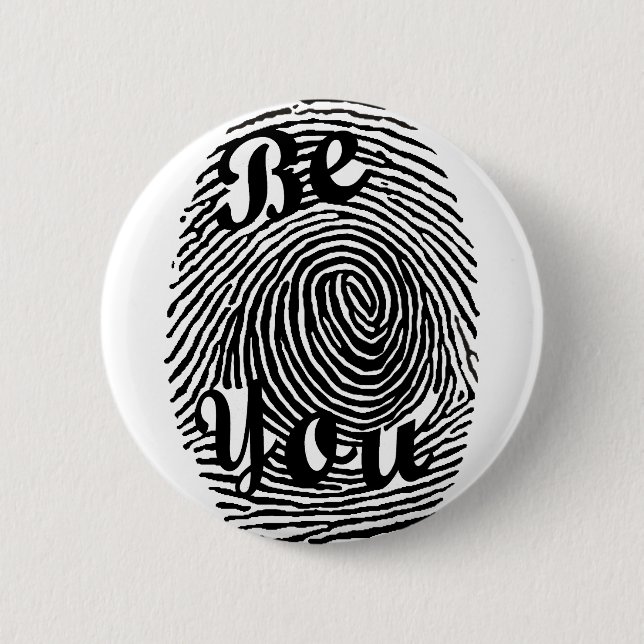 Be You 2 Inch Round Button (Front)