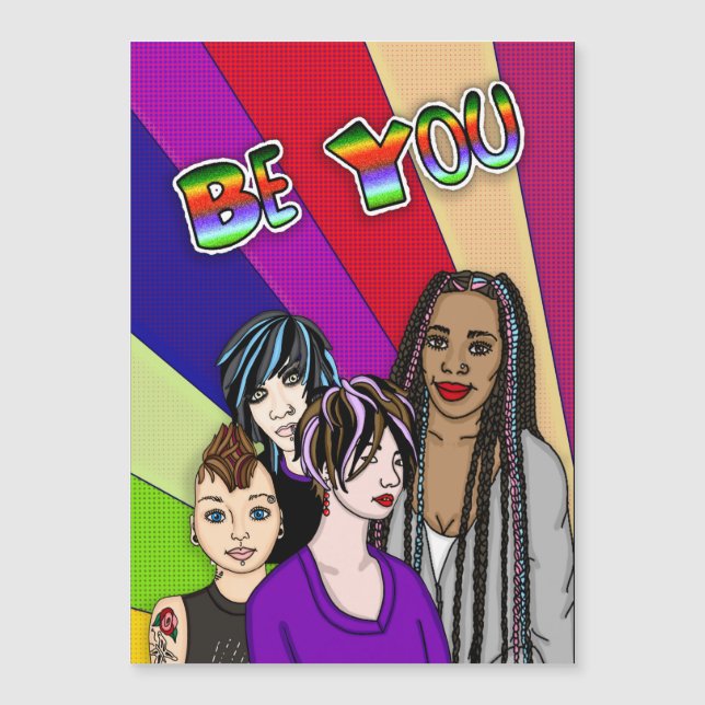 Be You | Diverse People | Pop Art    (Front)