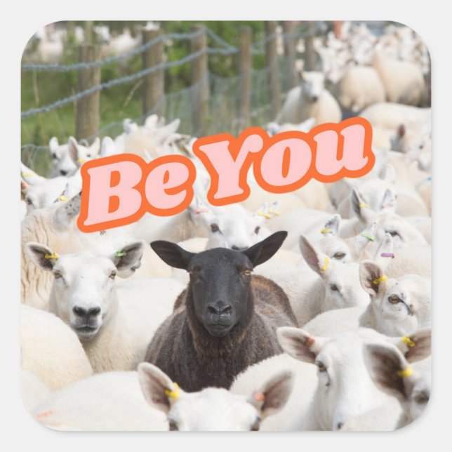 Be You Funny Sticker Weaving Fibre Arts (Front)