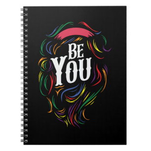 Be You LGBTQ Rainbow Gay Pride Notebook