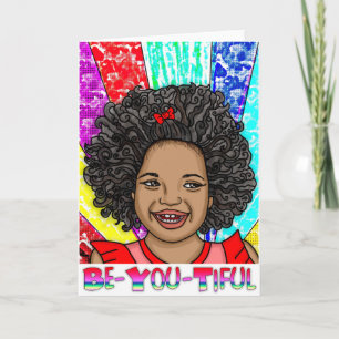 Be-You-Tiful    Digital Art   Laughing Girl   Card