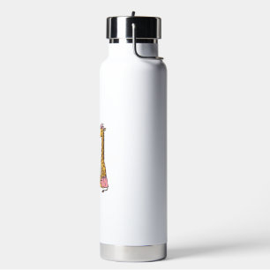 Be You Tiful Giraffe Roller Skate Vintage Shirt De Water Bottle
