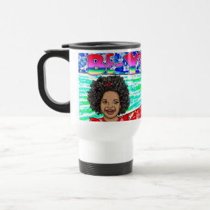 Be-You-Tiful Little African'-American Girl Travel Mug