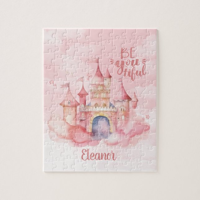 Be-You-Tiful Palace in the Pink Cloud customizable Jigsaw Puzzle (Vertical)