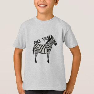Be You Zebra Graphic T-Shirt