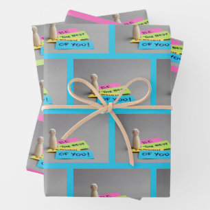 Be your best self wrapping paper sheet