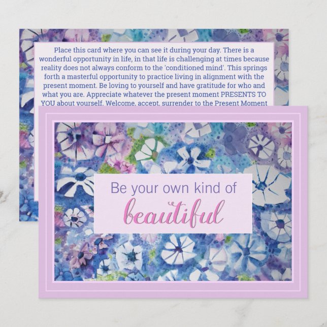 Be Your Own Beautiful Affirmation Card (Front/Back)