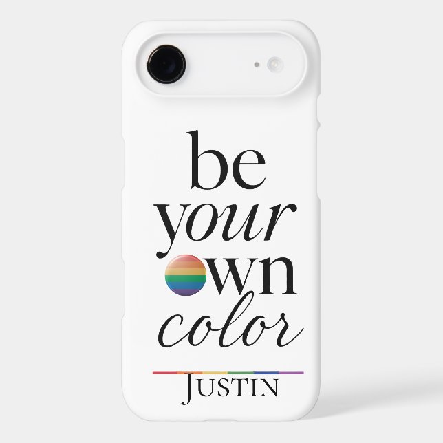 Be Your Own Colour Minimal Typography Statement (Back)
