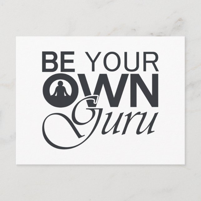 Be Your Own Guru Postcard (Front)