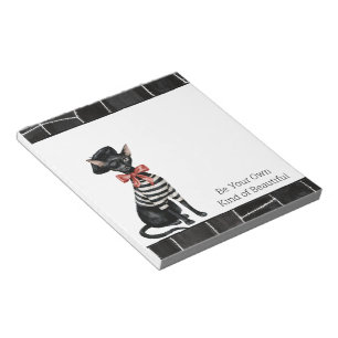 Be your own kind of beautiful cabaret cat notepad