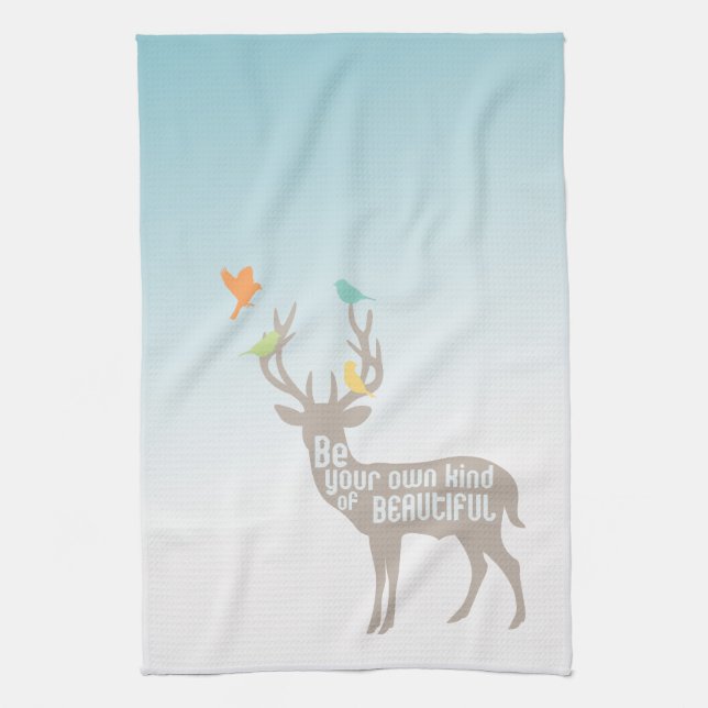 Be Your Own Kind of Beautiful Kitchen Towel (Vertical)