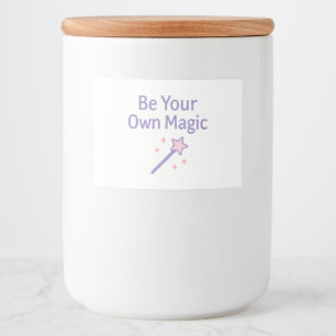 Be Your Own Magic Pastel Design Food Label